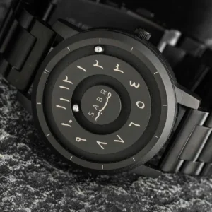 Sabr Arabic Numeral Watch Magnetic Bead Pointer Scale Personalized  Stainless Steel Watch