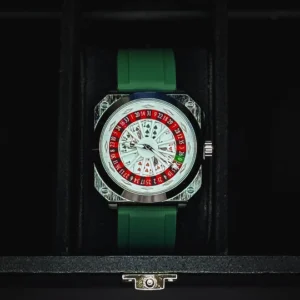 Men’s New VEGAS CASINO ROULETTE WHEEL DIAL WATCH